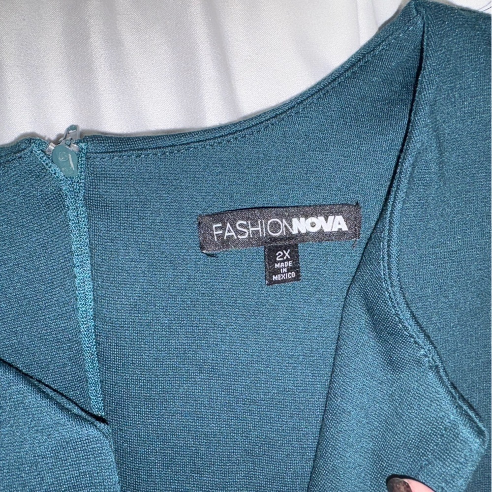 2X FASHION NOVA CEO Moves Cap Sleeve Midi Dress Date Night Career Minimalist - Picture 8 of 12